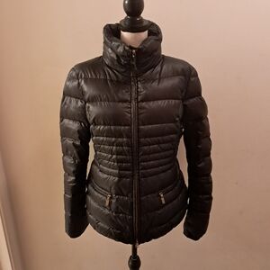 Escada Coat Women's 40 8-10 Black Down Puffer Winter Designer Luxury Quilted